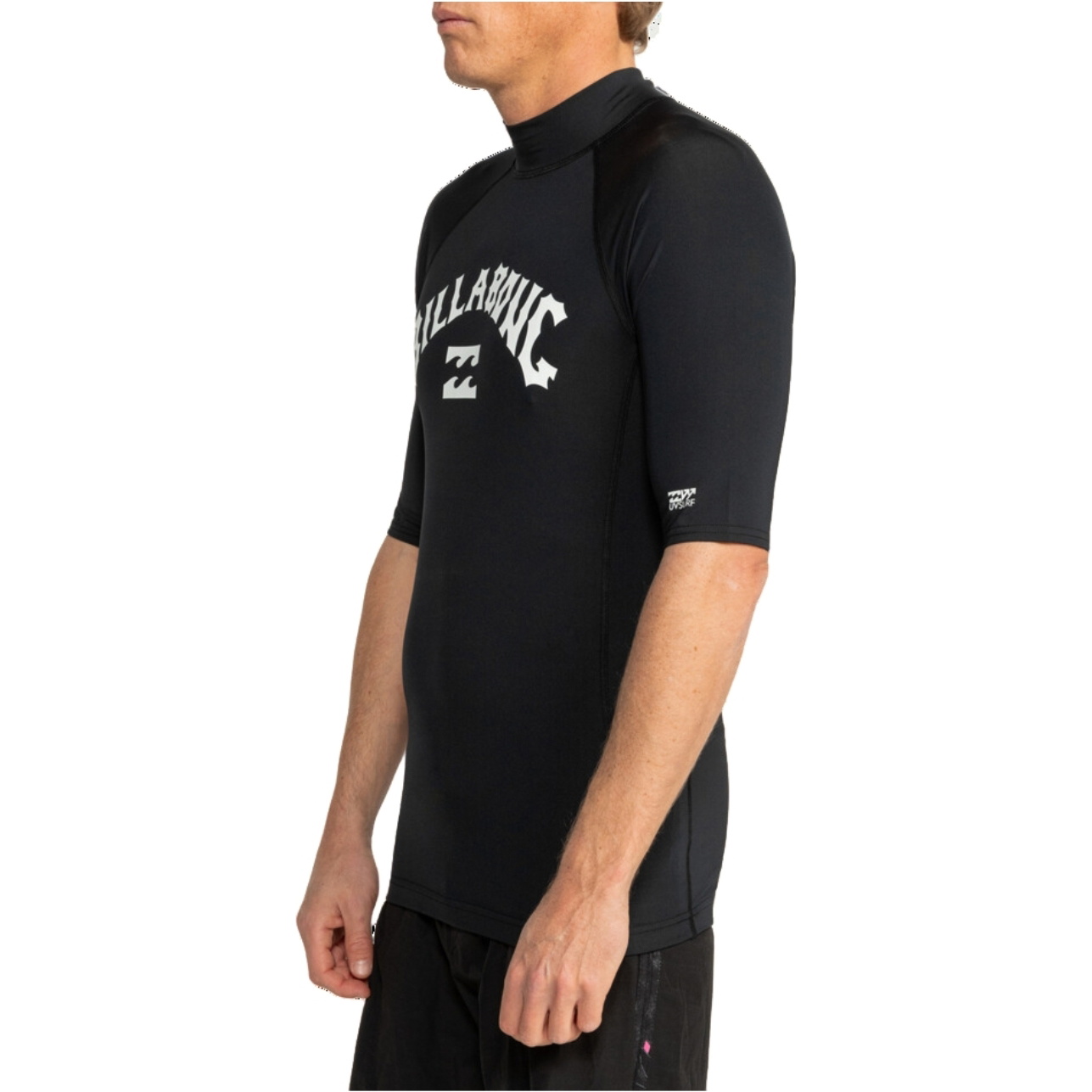Billabong Heren Logo Surf Korte Mouw Lycra Vest EBYWR03010 - Black
